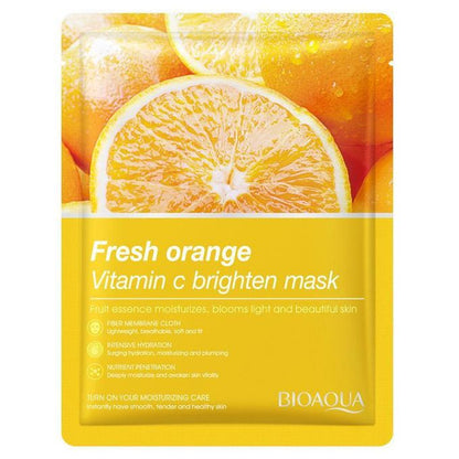 BIOAQUA 8 Pcs Fruit Plant Extract Essence Facial Mask Set