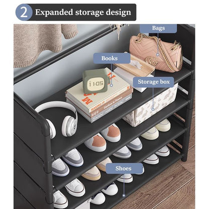 CYFAZA 5-Tier Metal Shoe & Hat Rack