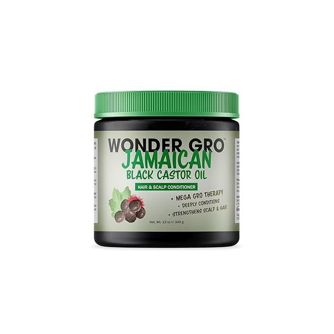 Wonder Gro Jamaican Black Castor Oil Hair Grease Styling Conditioner