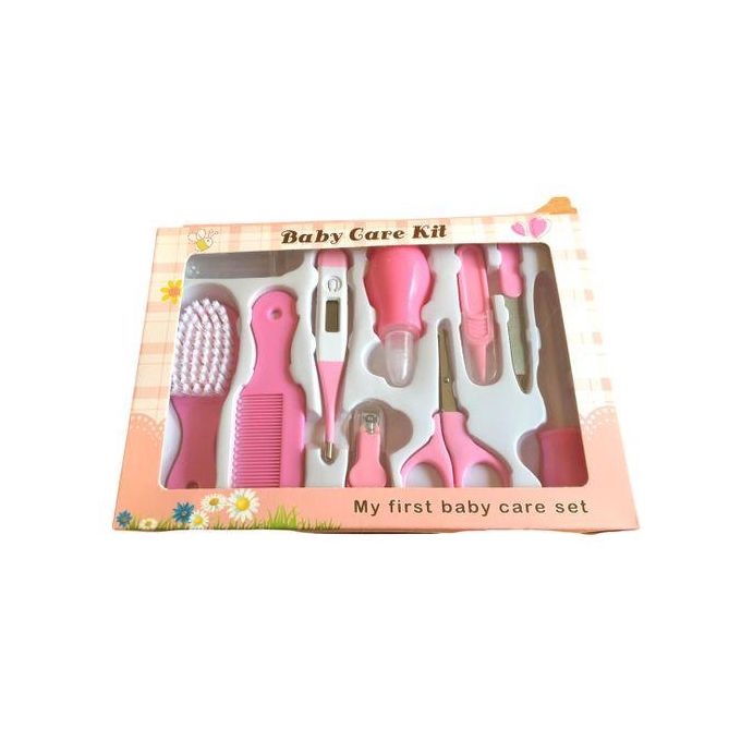 Baby Care Grooming Kit 10-in-1 Nursery Healthy Care Set – Pink