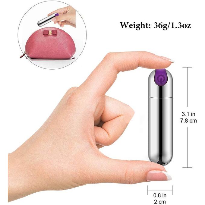 Super Powerful Rechargeable Bullet Vibrator – 10 Vibration Modes | Silent & Waterproof