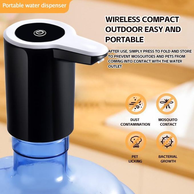Hifinit Electric Water Dispenser Pump with USB Charger & Stainless Steel Spout