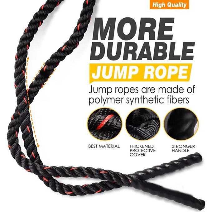 KipFit Weighted Jump Rope For Fitness - 2.8m