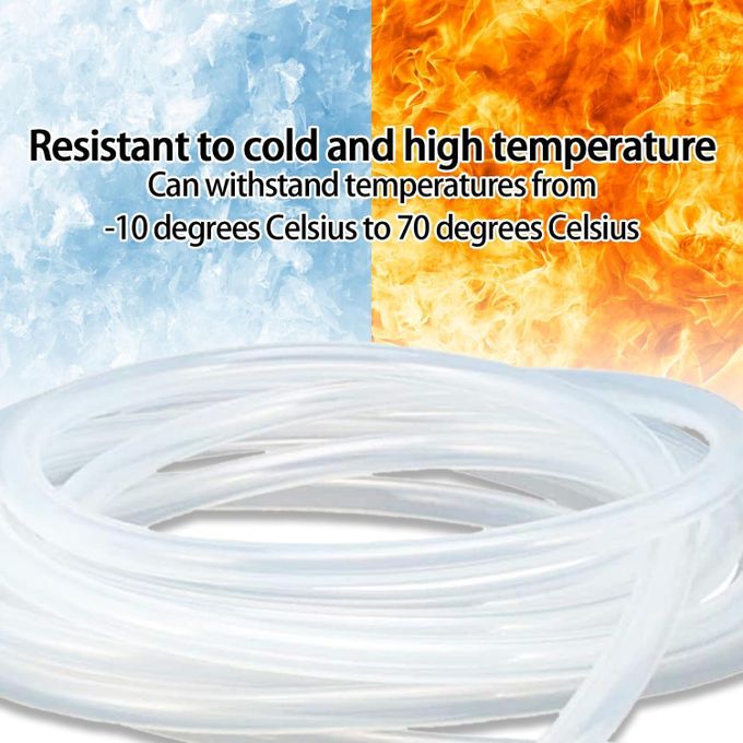 10 Metres (8mm) Silicone Air Hose – Soft Elastic Rubber Tube for Aquariums & Multipurpose Use