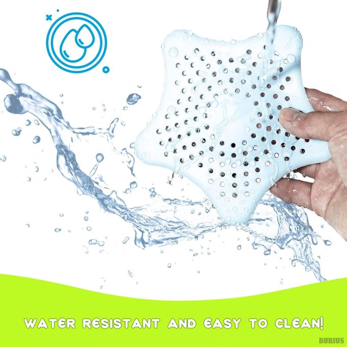 Silicone Star Design Kitchen and Bathroom Sink Filter / Hair Catcher / Waste Stopper Strainer