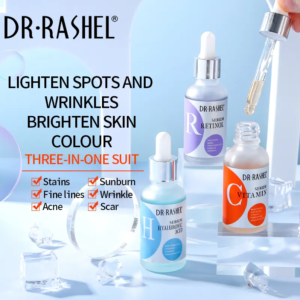 DR. RASHEL Facial Serum Set(3 Pack) + VC Day Cream & Retinol Night Cream (2 Pack)