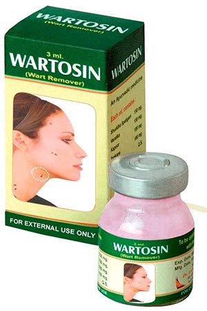 Ayurvedic Wartosin Warts Remover + Germskutter Benzoic & Salicylic Acid