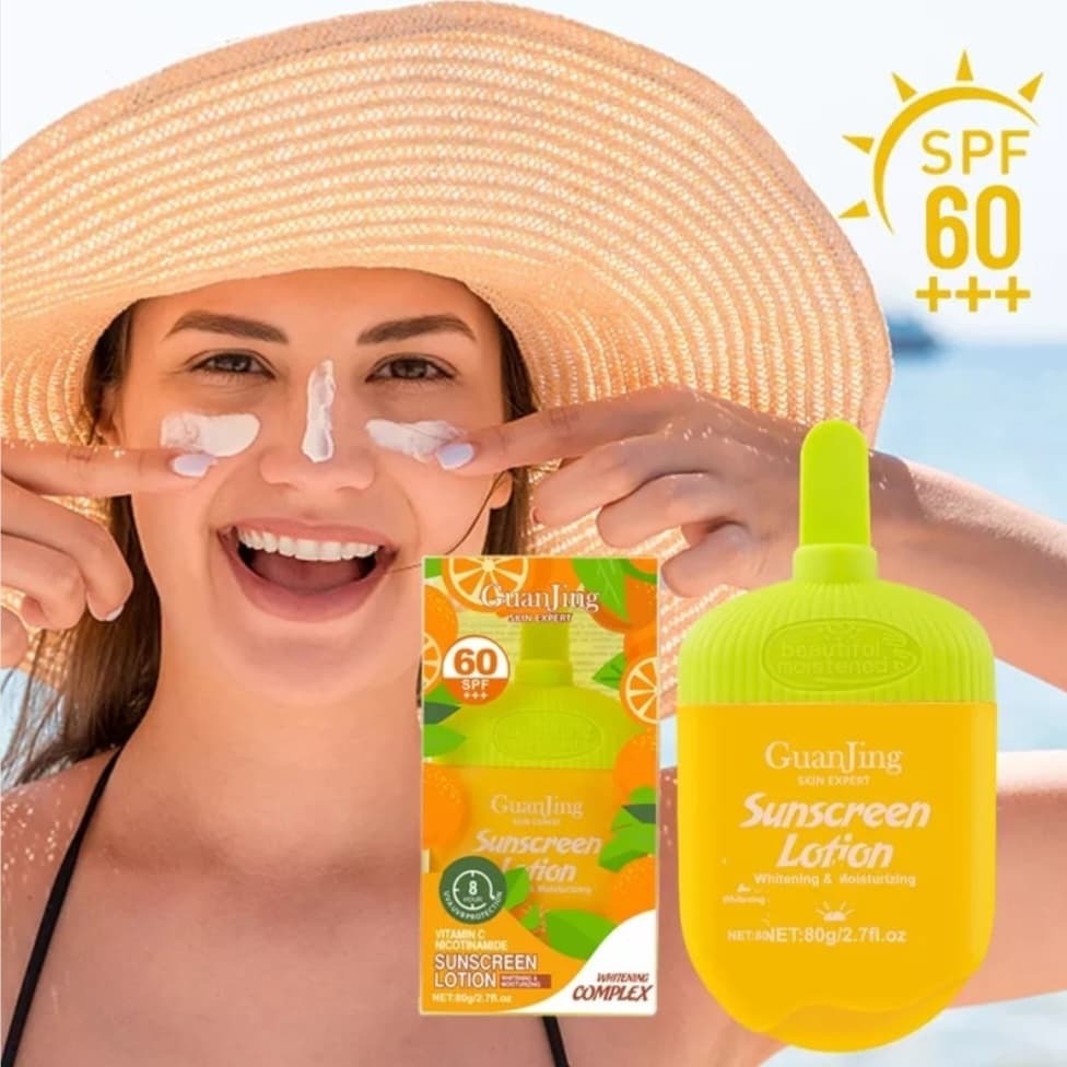 Guanjing Sunscreen Lotion Whitening & Moisturising SPF60 – 80g