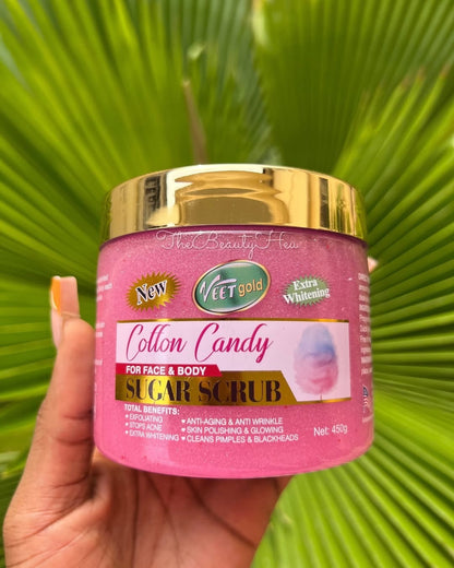 Veet Gold Cotton Candy Face & Body Sugar Scrub