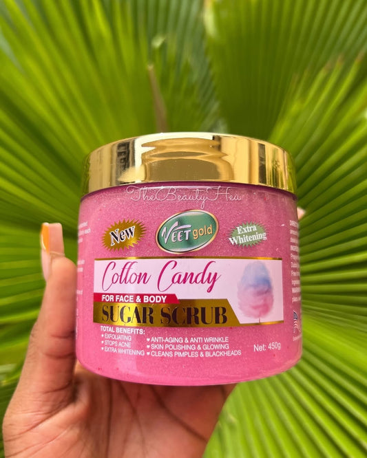 Veet Gold Cotton Candy Face & Body Sugar Scrub