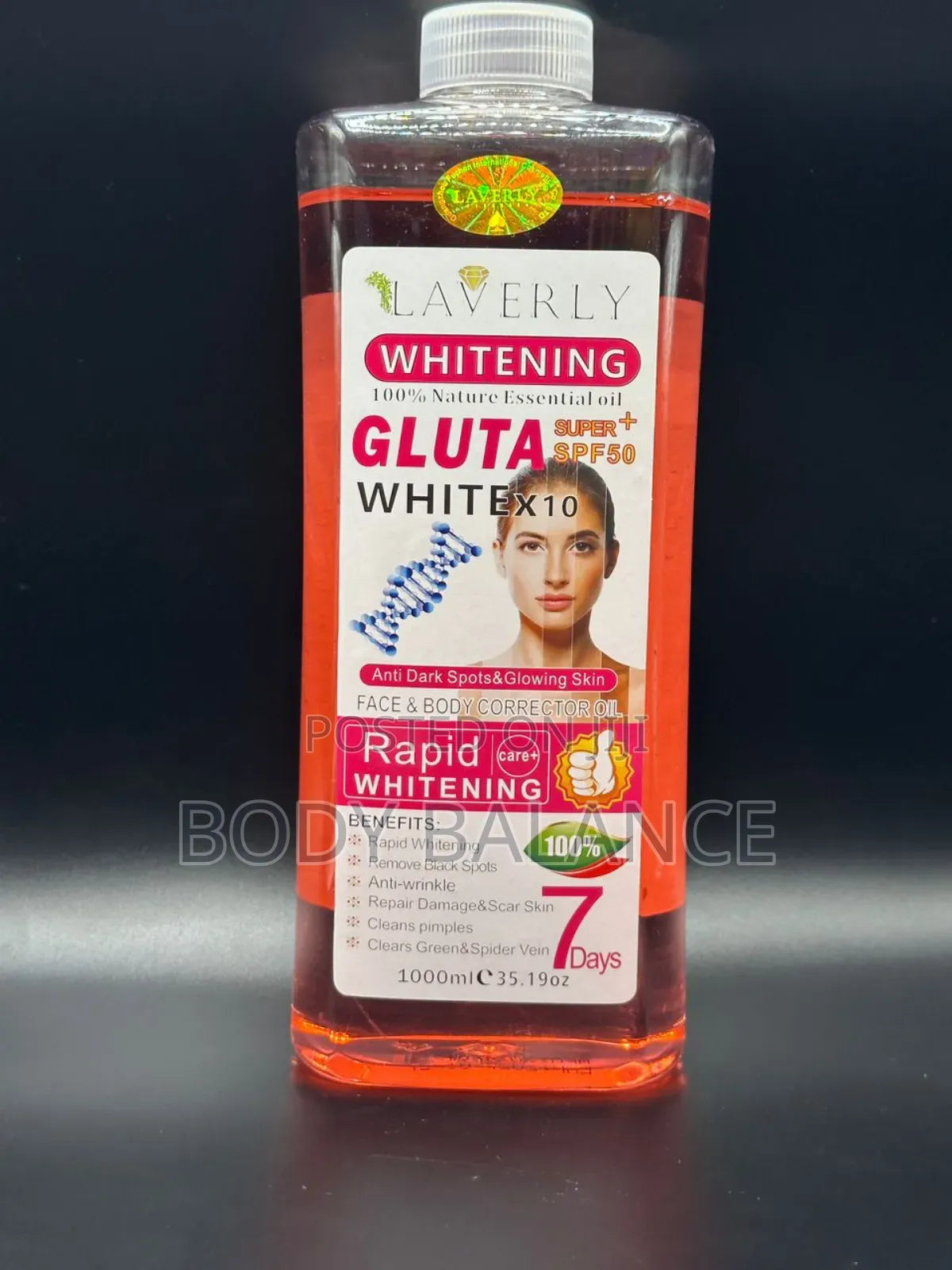 Laverly Gluta Whitex10 Face & Body Corrector Oil