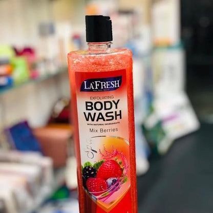 La Fresh Mixed Berries Exfoliating Body Wash