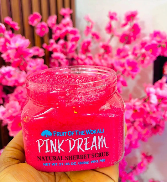 Fruit of the Wokali Pink Dream Natural Sherbet Scrub