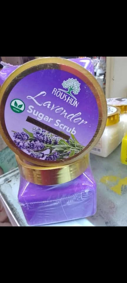 Roushun Exfoliating Lavender Sugar Scrub