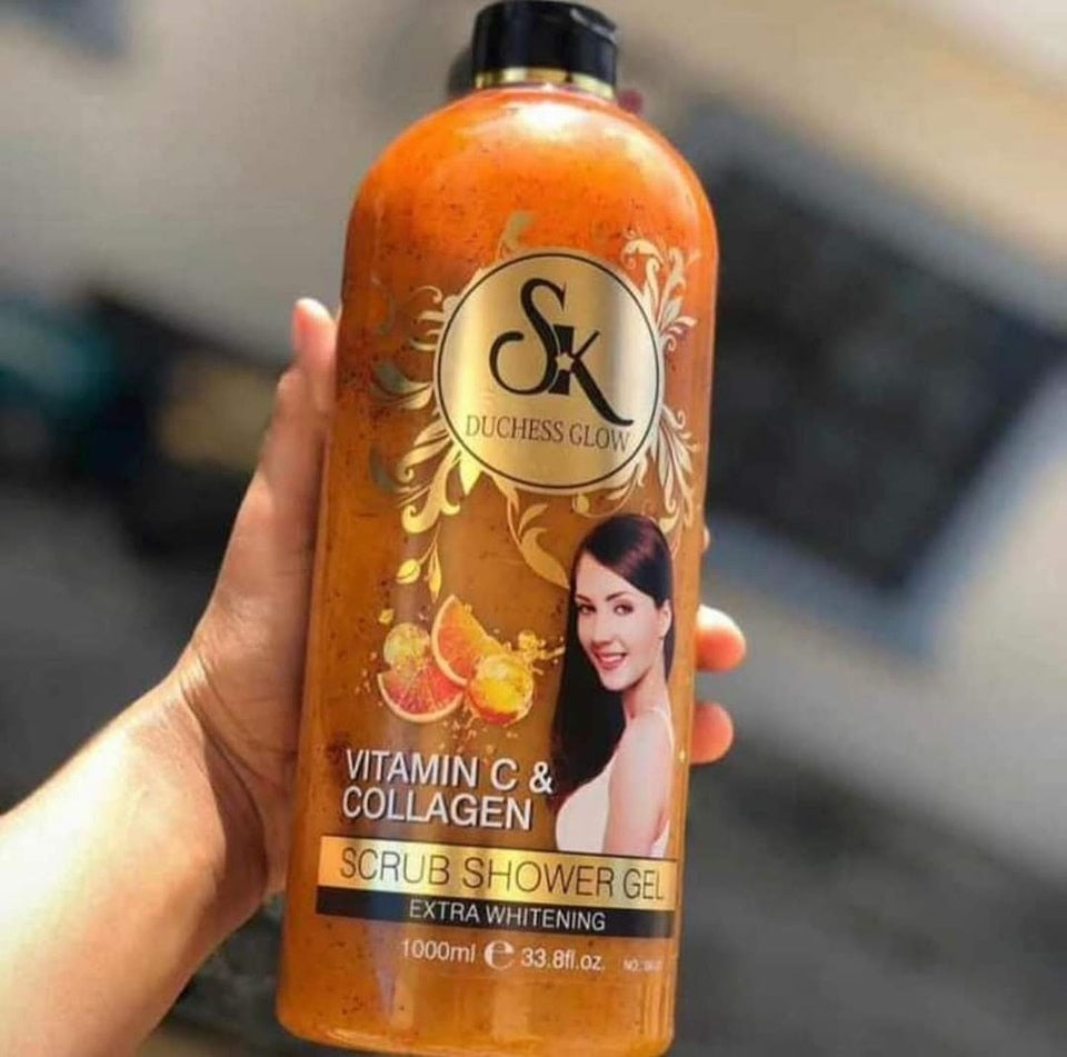 SK Duchess Glow Vitamin C Collagen with Turmeric Scrub Shower Gel – 1000ml