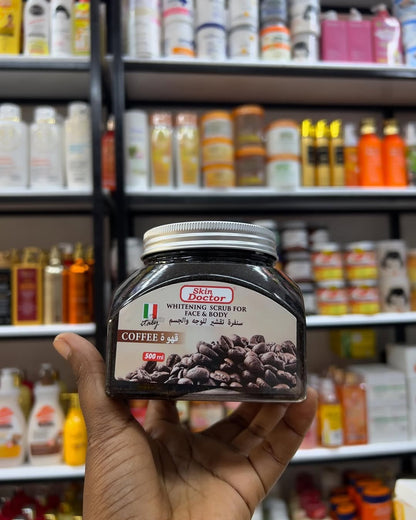 Skin Doctor Whitening Scrub for Face & Body – Coffee