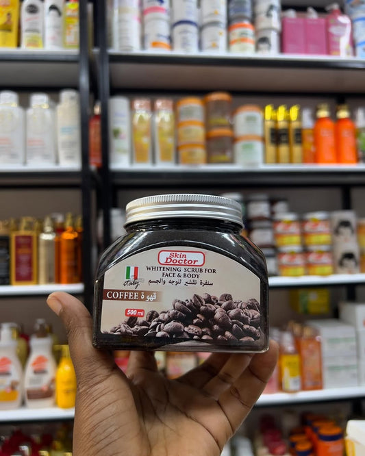 Skin Doctor Whitening Scrub for Face & Body – Coffee