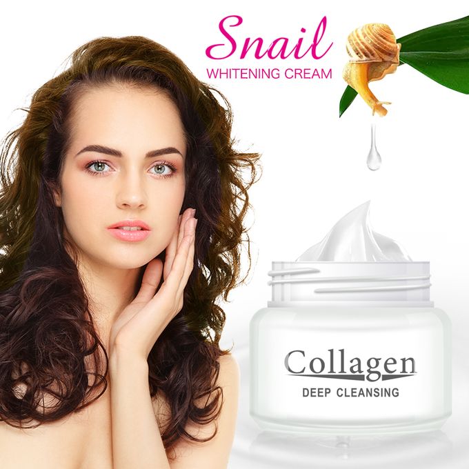 Try Me Collagen Deep Cleansing Snail Whitening Cream 80g