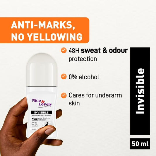 Nice & Lovely Invisible Roll-On-48-hour sweat and odour protection