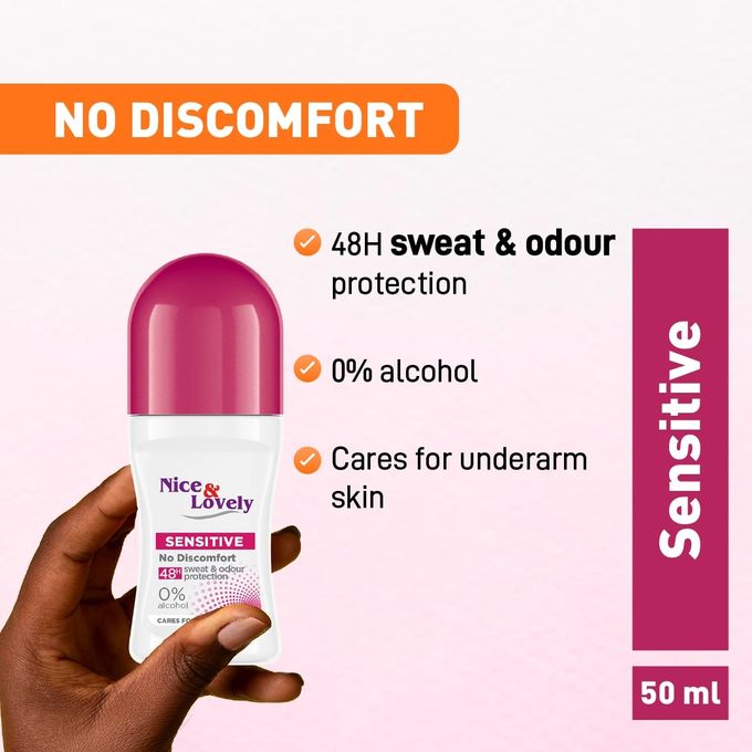 Nice & Lovely Sensitive Roll-On 48-hour sweat and odour protection