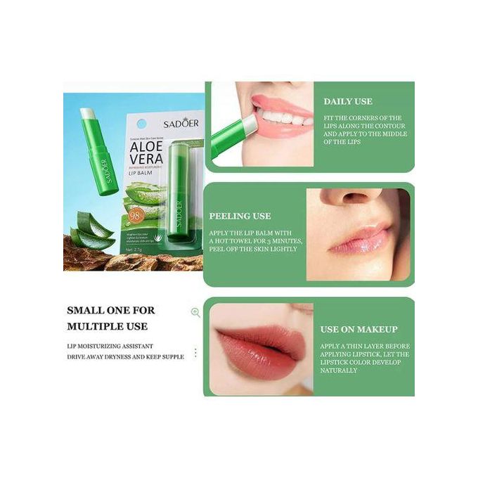 SADOER ALOE VERA LIP BALM