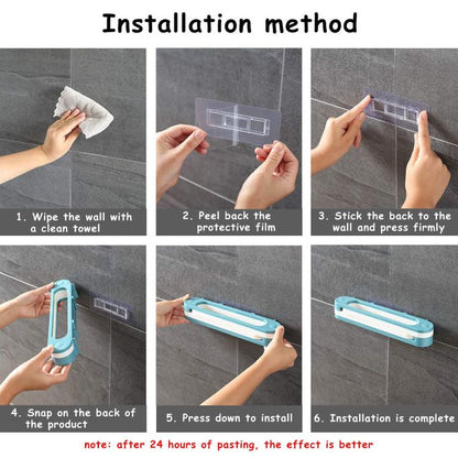 2 Pieces Hanging Slipper Rack, 3-in-1 Foldable Storage Rack