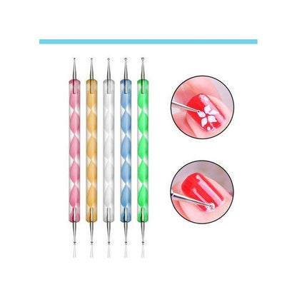 Complete Nail Art Kit – Nail Brushes Set + Dotting Pens + Nail Dryer