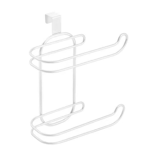 1pc Wall Hanging Iron Double Paper Towel Storage Rack