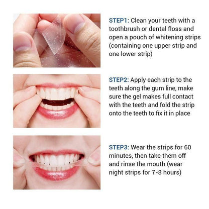 LANBENA Teeth Whitening Strips with Bamboo Charcoal