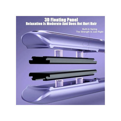 DONFANLIA 2-in-1 Flat Iron Hair Straightener & Curler