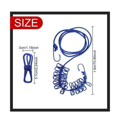 12 Clips Hanging Clothes Hooks