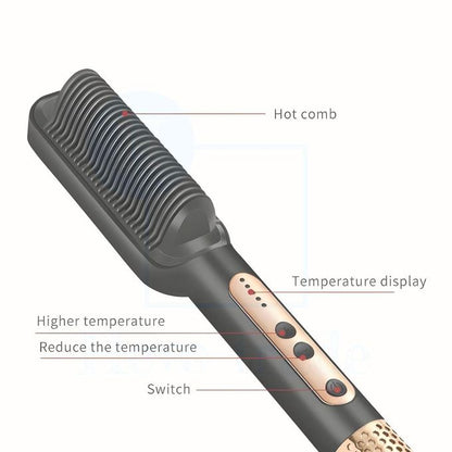 Electric Hair Straightening Comb with Temperature Control
