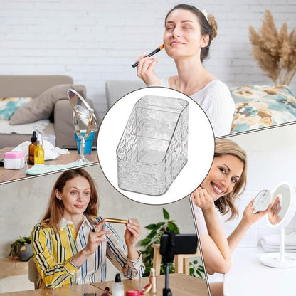 Clear Makeup Brush Holder, Transparent Makeup Storage Box