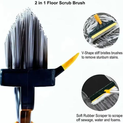 2 In 1 Adjustable Cleaning Tool Bathroom Home Crevice Cleaning Brush