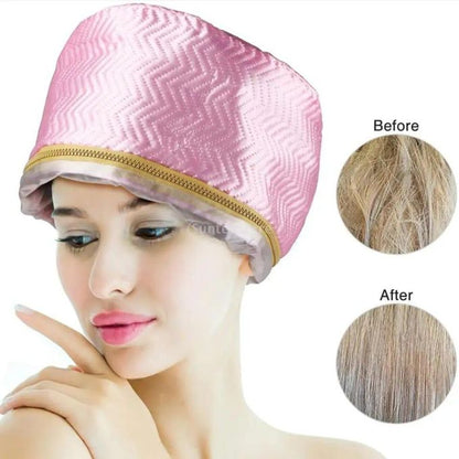 Hair Steamer Thermal Heat Cap – Deep Conditioning & Nourishing Treatment at Home