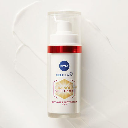 NIVEA Cellular Luminous630 Anti-Dark Spot 2-in-1 Anti-Age & Spot Serum – 30ml