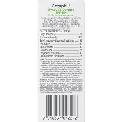 Cetaphil Daily Defence Face Moisturiser SPF 50+ with Glycerin