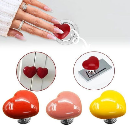 Funny Broken Heart-Shaped Toilet Tank Button
