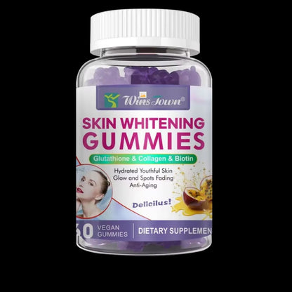 WINS TOWN L-Glutathiones gummies skin whitening glow skin Food Supplement glowing rebanding Glutathiones gummies