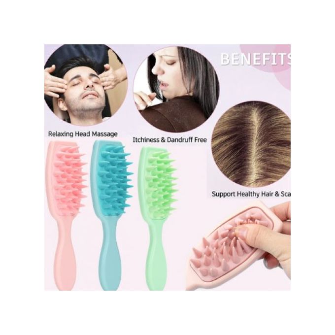 2pcs Silicone Scalp Massage Comb