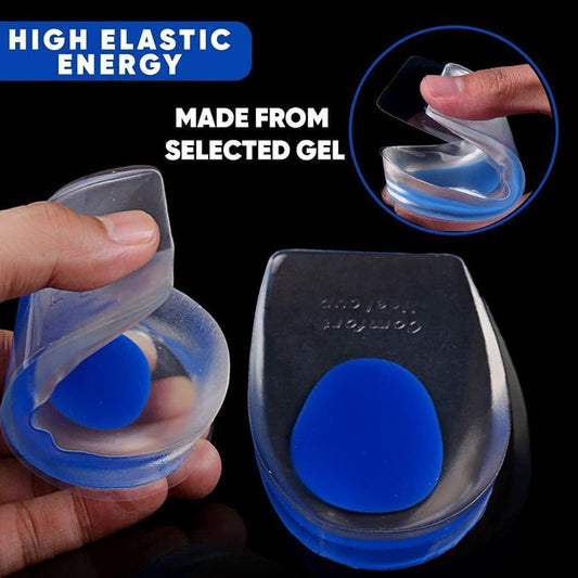 2pcs Silicone Comfort Heel Cups – Shock Absorption Pads & Insoles