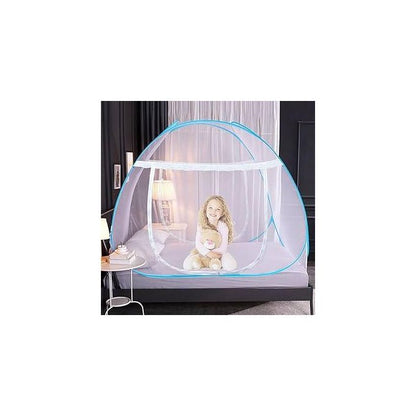 Pop-Up Mosquito Net Tent for Beds – Portable Folding Design with Full Net Bottom