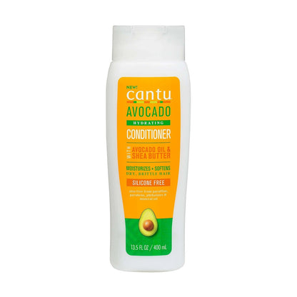 CANTU Avocado Hydrating Conditioner with Avacado Oil & Shea Butter for Curls, Coils and Wavy Hair - 400ml