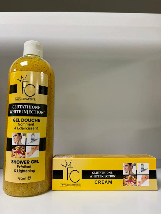FC Gel Douche Shower Gel And Glutathione Injection White Cream