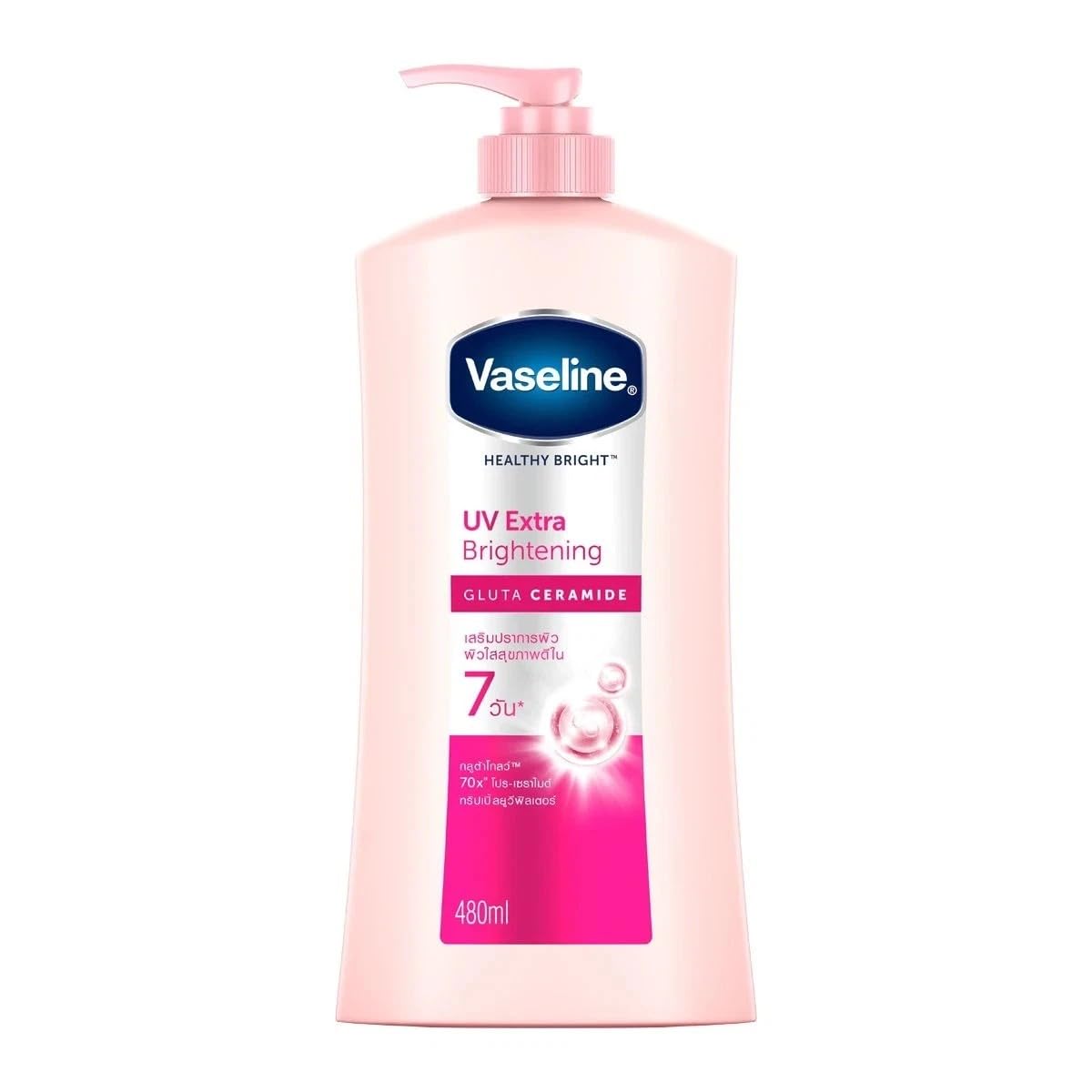 Vaseline Healthy Bright UV Extra Brightening Gluta Ceramide 480 Ml.