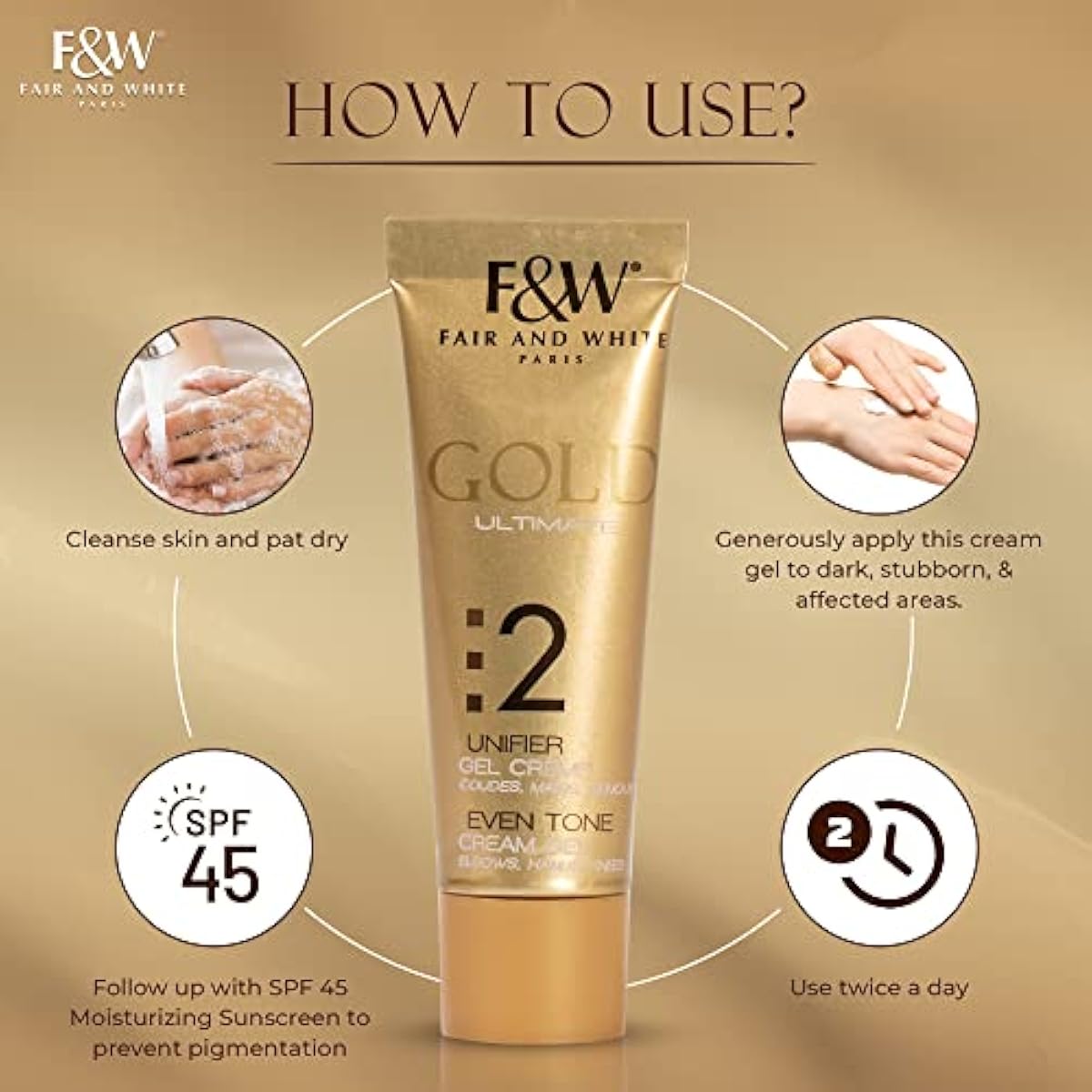 Fair & White 2 Gold Specialized Cream Gel – 30ml
