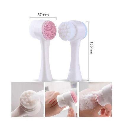 Soft Face Cleansing Brush – Double-Sided Facial Cleanser & Exfoliator
