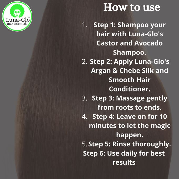 Luna-Glo Argan Oil & Chebe Silk Smooth Hair Conditioner