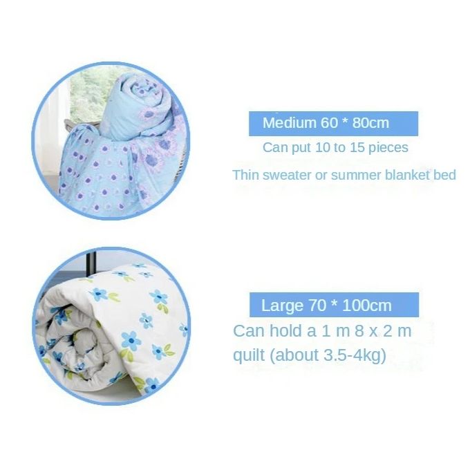 11-Piece Vacuum Compression Storage Bags Set with Pump