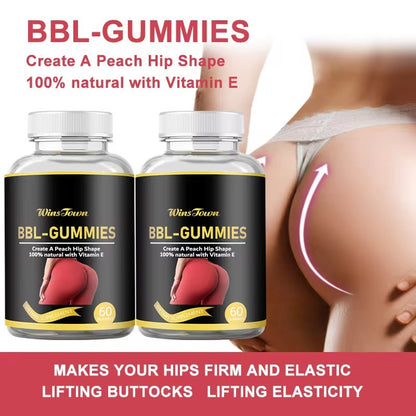 WINS TOWN Super Butt Booster gummies Butt Enlarging Maca gummy for Lifting Firming bubble Butt Hip enhance